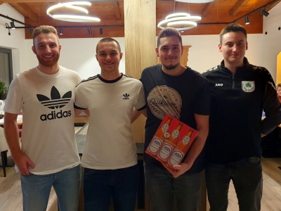 Siegerehrung internes Hallenturnier 11.02.2023